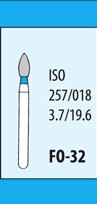 Боры алмазные FO-32 (5шт), МАНИ
