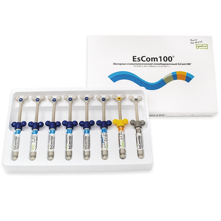 ЭсКом 100 (EsCom100 Kit), большой набор, 8шпрх4г, Spident