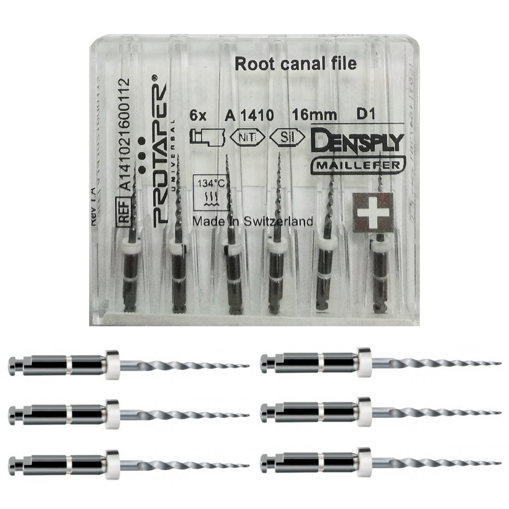 Машинные файлы ProTaper 16мм D1 (6шт), A141021600112, МАЛИФЕР