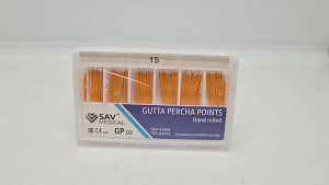 Гуттаперчи SAV MEDICAL №15, (120шт)