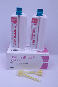 ЧармФлекс Лайт (CharmFlex Light LV ), Корригирующий слепочный материал, низкой жесткости, 2катр.х50мл+6, DentKist