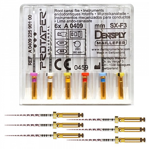 Машинные файлы ProTaper 31мм F1 (6шт), A041123110112, МАЛИФЕР