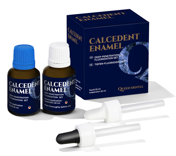 Кальцедент эмаль (Calcedent Enamel KIT), набор, 20мл+20мл, FP2020CE000, Queen Dental