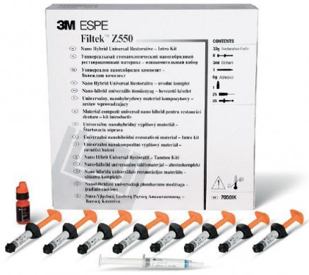 Филтек Z550 (Filtek Z550), ознакомительный набор, 8 шприцов+бонд, 7050IK, 3M