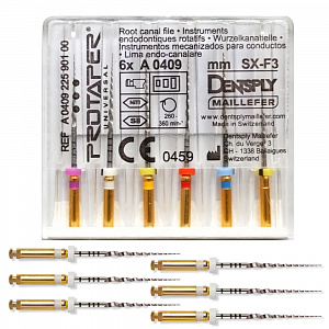 Машинные файлы ProTaper 31мм S2 (6шт), A041023110212, МАЛИФЕР