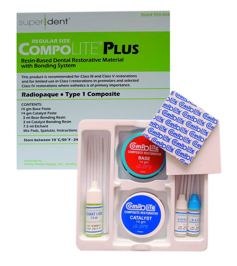 Комполайт Плюс (Compolite Plus), хим. композит, 14г+14г, Dental Technologies