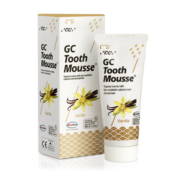 Тусс Мусс (Tooth Mousse), для снижения чувствительности, 40г, Ваниль, GC