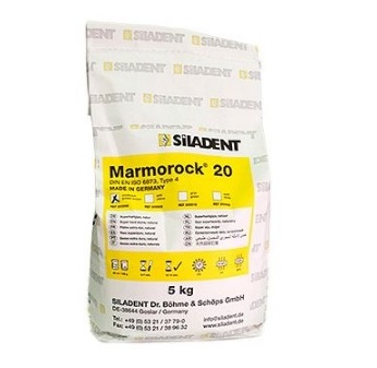 Гипс Marmorock 20 IV КЛАСС (5 КГ) золотой коричневый, 200599, Siladent