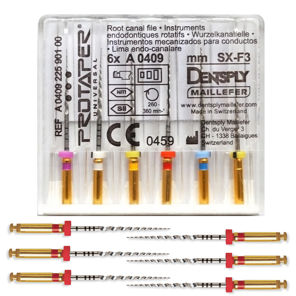 Машинные файлы ProTaper 25мм F2 (6шт) (Протейпер), A041122510212, МАЛИФЕР