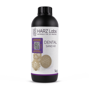 Материал для 3D печати Dental Sand A3, 1кг, LCD/DLP, HARZ LABS