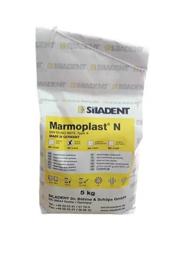 Гипс Marmoplast N IV КЛАСС (5 КГ) СЛОНОВАЯ КОСТЬ, 171008-1, Siladent 