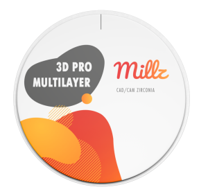 Заготовка циркониевая Millz 3D PRO ML A1 3D PRO ML 98/20 мм  