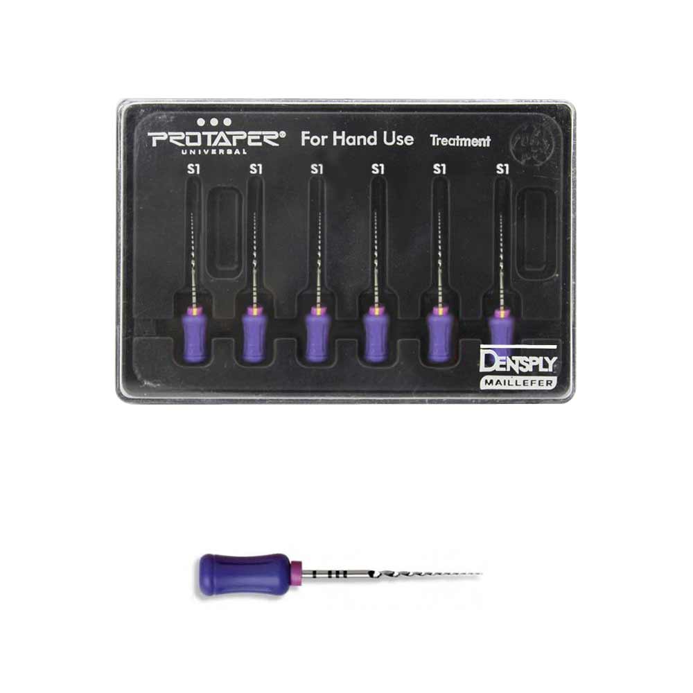 Ручные файлы ProTaper Hand 25мм S1 (6шт) (Протейпер), A041602510112, МАЛИФЕР