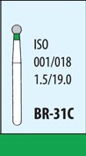 Боры алмазные BR-31C (5шт), МАНИ