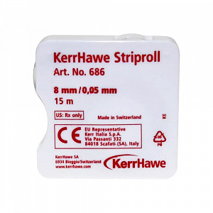 Матричная лента пластиковая, Striproll, 8мм*0,05мм, 686, KERR