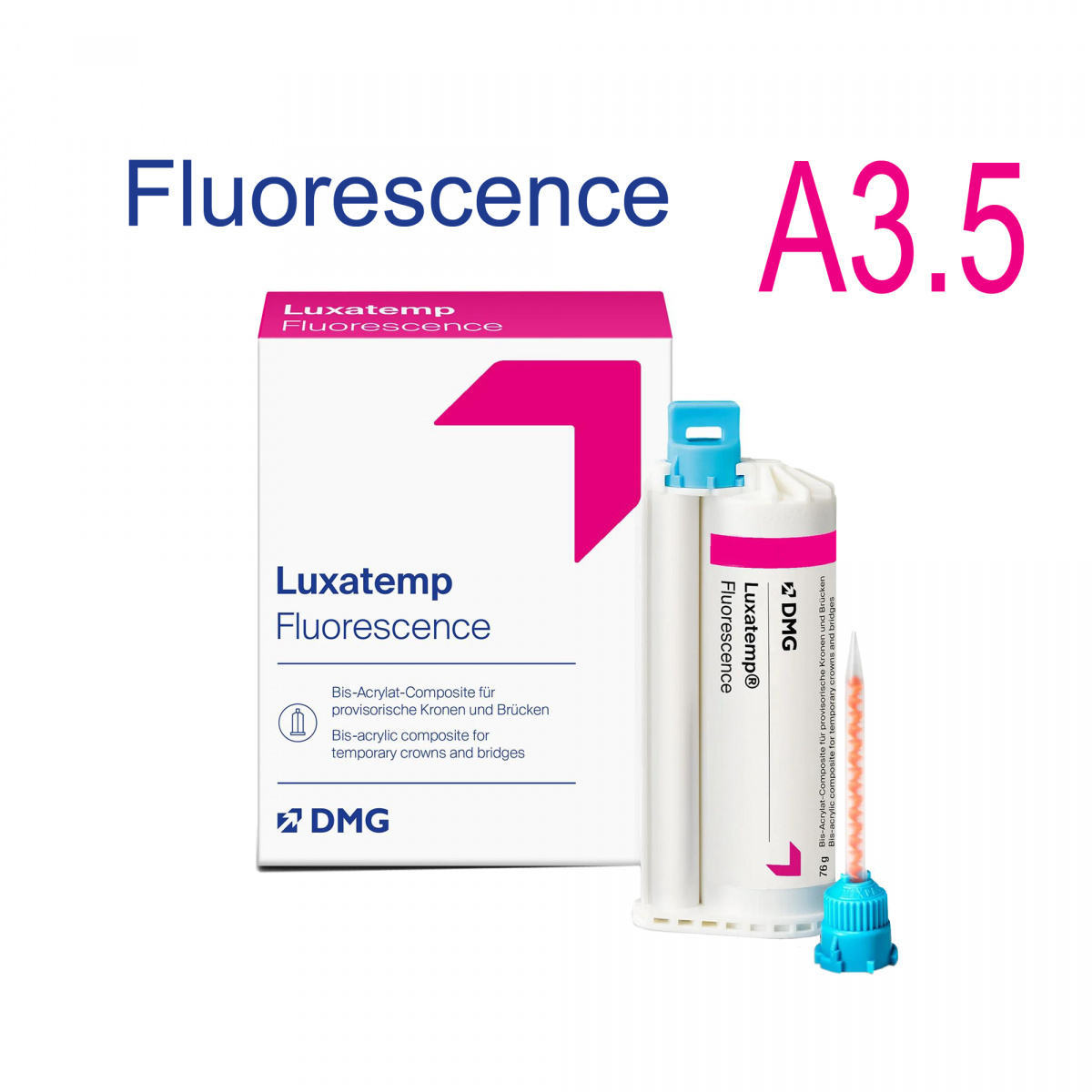 Люксатемп Флуоресцентный (Luxatemp Fluorescence), А3,5, картридж 76г, 110587, DMG