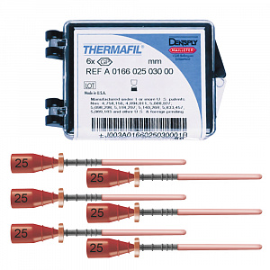 Обтураторы ТЕРМАФИЛ (Obturators Thermafil) №25 (6шт), A016602502512, МАЛИФЕР