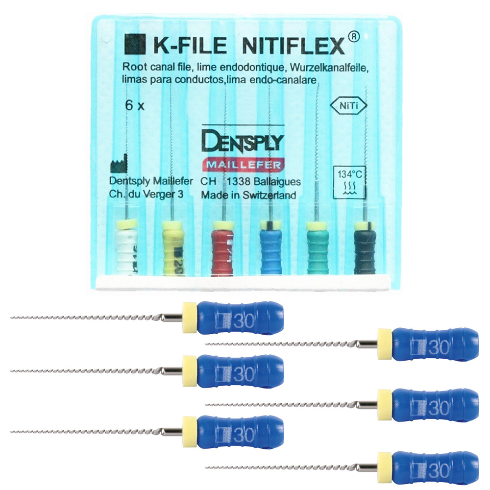 К-File NITIFLEX 25мм №30 (6шт), A012N02503012, МАЛИФЕР