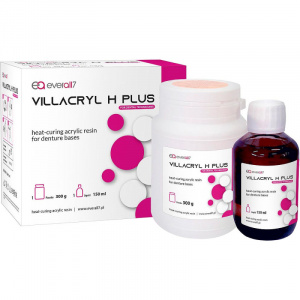 Виллакрил Н Плюс (Villacryl H Plus), V4, базисная пластмасса горячей полимеризации для съемных протезов , 750г+400мл. V100V4Z12, Everall7