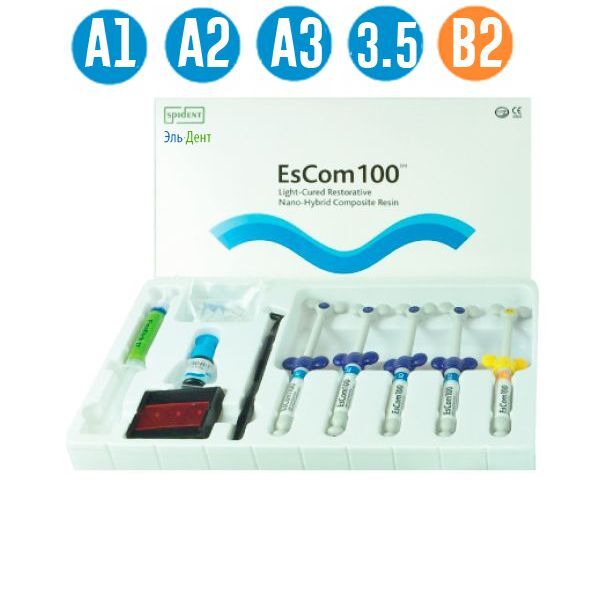 ЭсКом 100 (EsCom 100 Kit), малый набор, 5шпр.х4г, Spident