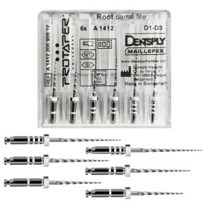 Машинные файлы ProTaper для перелечивания, ассорти D1-D3 (6шт), МАЛИФЕР