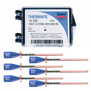 Обтураторы ТЕРМАФИЛ (Obturators Thermafil) №30 (6шт), A016602503012, МАЛИФЕР