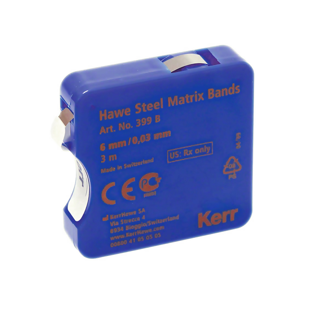 Матричная лента металл. 6мм*0,03мм, Hawe Steel Matrix Band, 399В, KERR