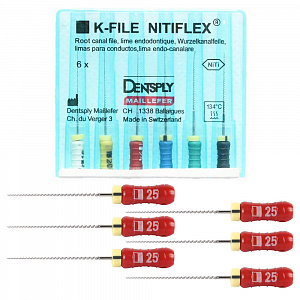 К-File NITIFLEX 25мм №25 (6шт), A012N02502512,  МАЛИФЕР