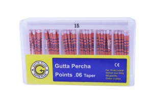 Гуттаперчи конус 06 №15, (60шт), GUTTA PLUS