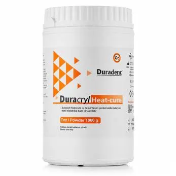 Пластмасса горячей полимеризации Duradent Duracryl Heat Cure,порошок (1кг), Duradent