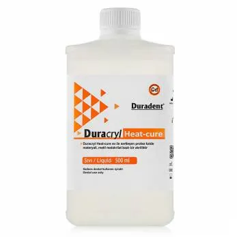 Пластмасса горячей полимеризации Duradent Duracryl Heat Cure, жидкость (0,5кг), Duradent